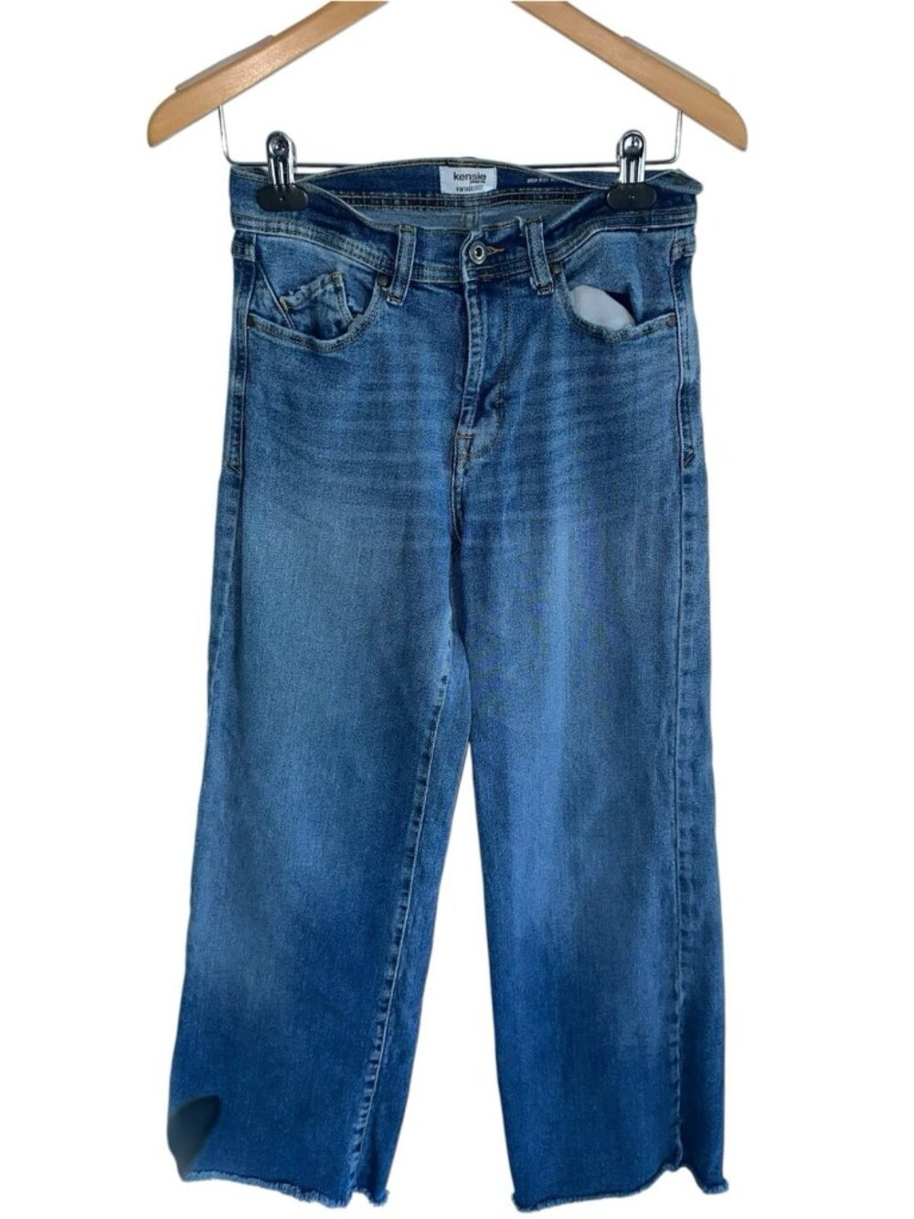 Kenzie The Kaya Wide Leg Blue Loose Baggy Jeans Sz 4/27 Chic Boho Festival
